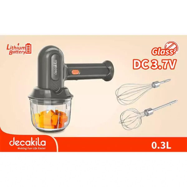 Batidora de Mano Inalámbrica 3 Vel. c Envase de Vidrio