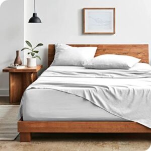 Juego de Sabanas Tela Nacar Blanco Colchon Alto 3pl