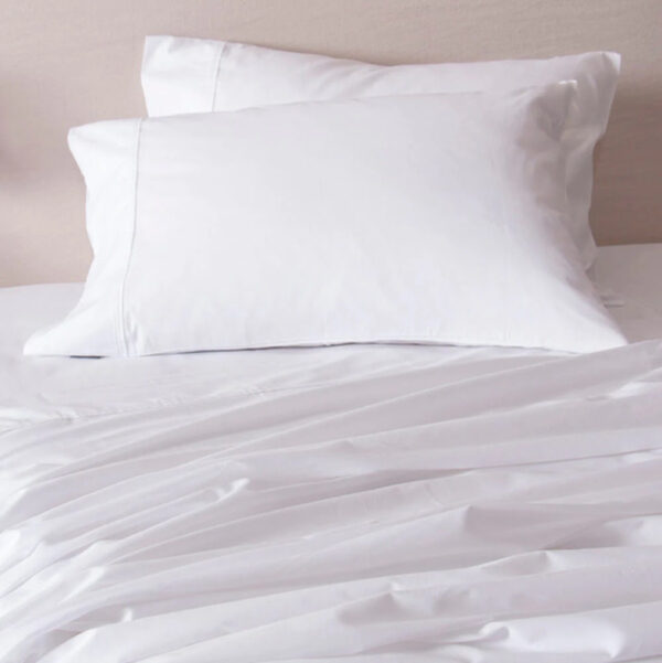 Juego de Sabanas Tela Nacar Blanco Colchon Alto 3pl