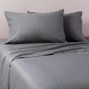 JUEGO DE SABANAS TELA NACAR ULTIMATE GREY COLCHON NORMAL 2PL