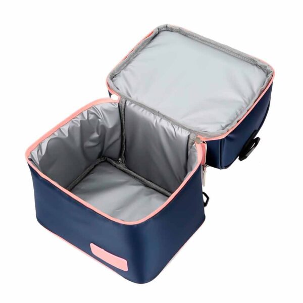 BOLSO TéRMICO PARA LECHE MATERNA AZUL/ROSA + 2 PILAS DE HIELO ÚPALE