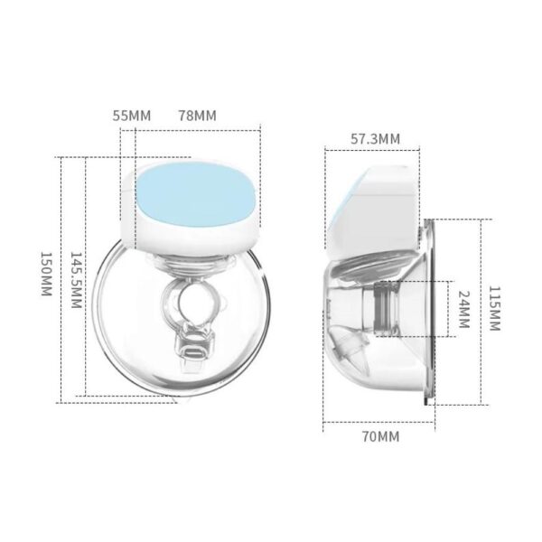 Extractor de Leche S10 Celeste