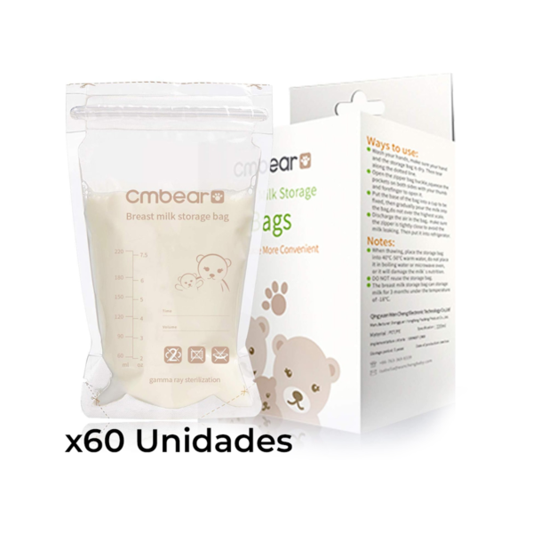 FUNDAS DE RECOLECCIóN DE LECHE 60 UNIDADES CMBEAR 0604 ÚPALE