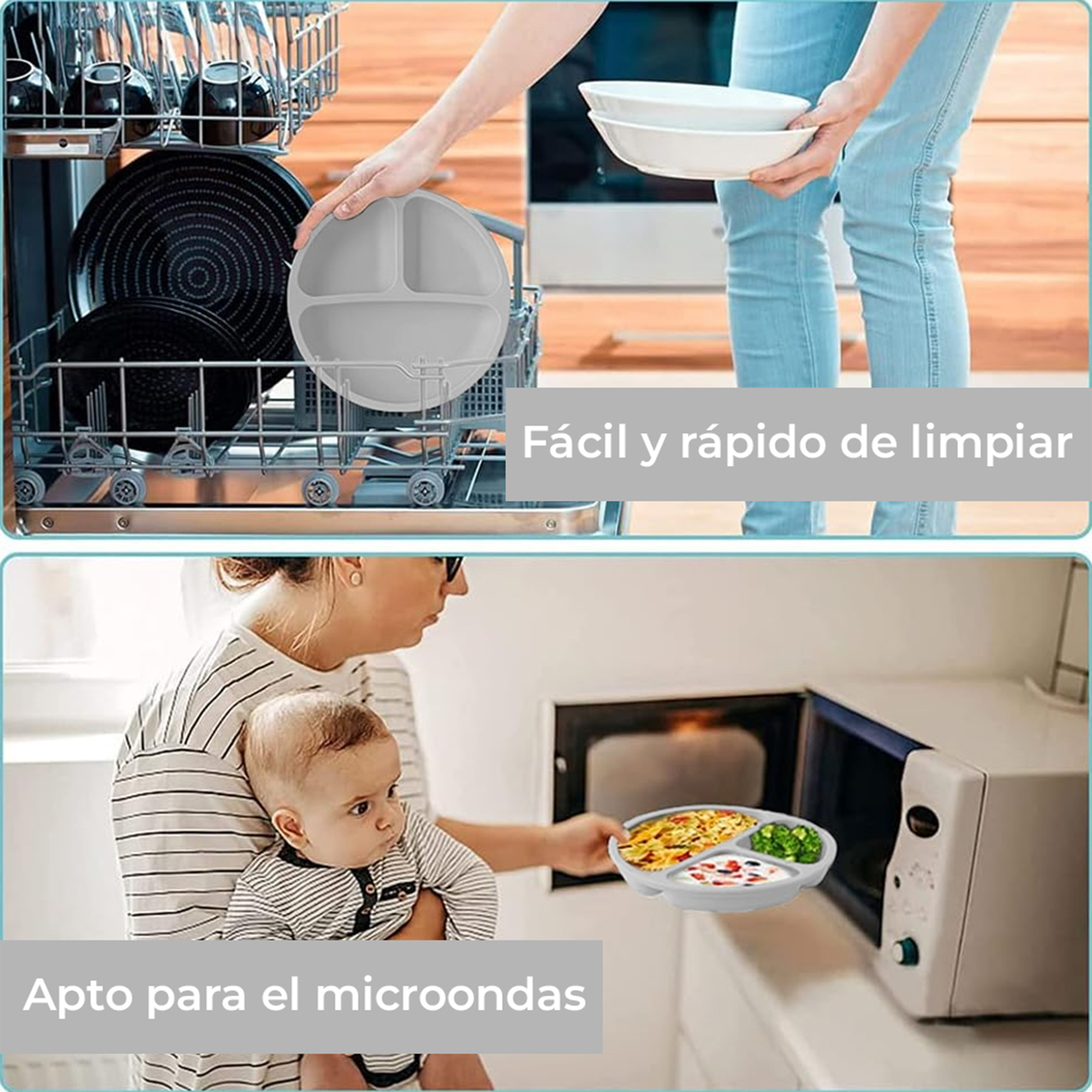 Kit Alimentación Bebé Celeste Úpale
