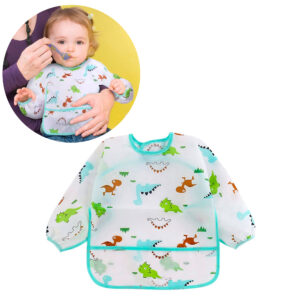 BABERO MANGAS LARGAS IMPERMEABLE DINOSAURIO 2 A 4 AñOS