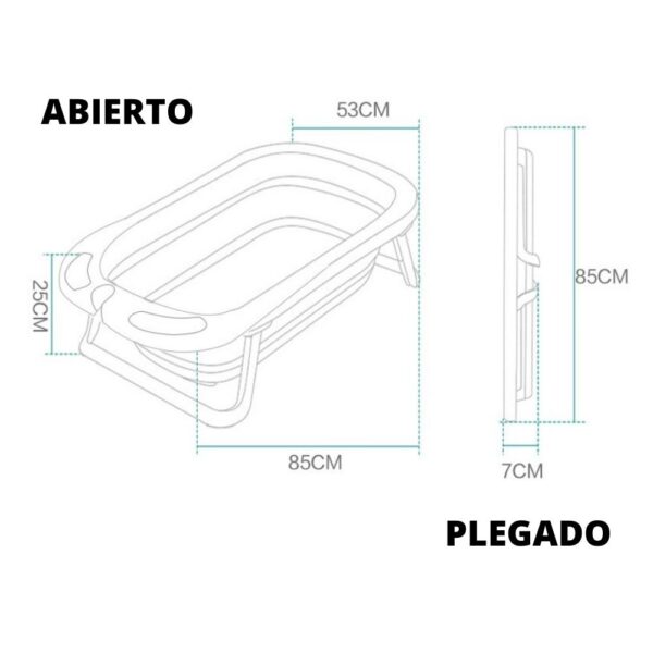 Bañera Retráctil con Termómetro Rosa