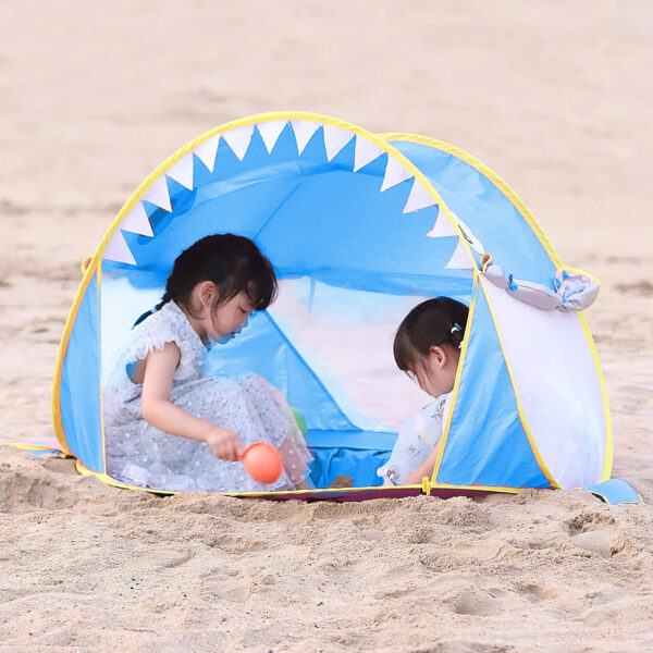 Carpa de Playa con Piscina Celeste