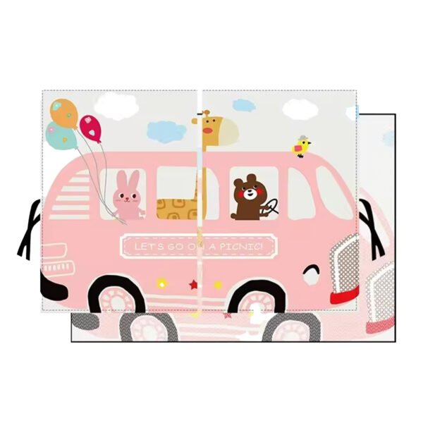 Cortina de Carro Bus Rosa