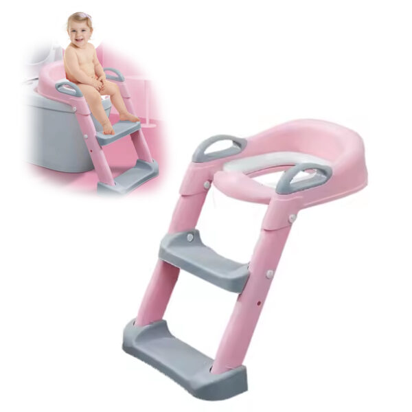 ESCALERA DE BAñO PARA BEBéS LENA ROSA