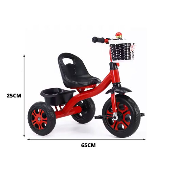 Triciclo Rojo con Canasta Úpale