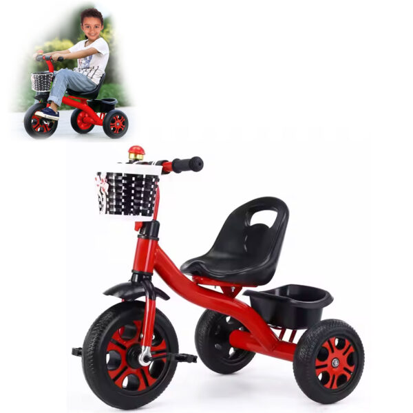 Triciclo Rojo con Canasta Úpale