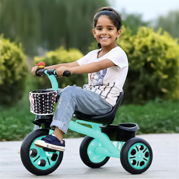 Triciclo Turquesa con Canasta Úpale