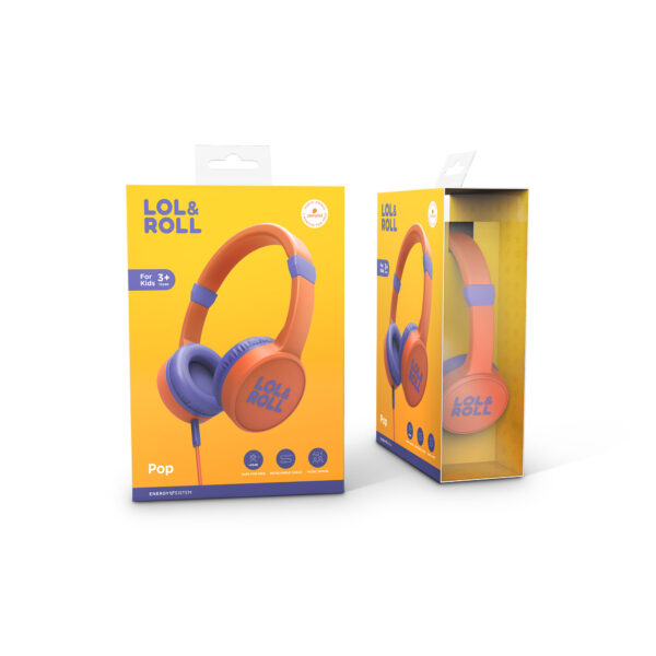 Audífonos Infantiles Energy Sistem Lol&Roll Pop Kids Naranja