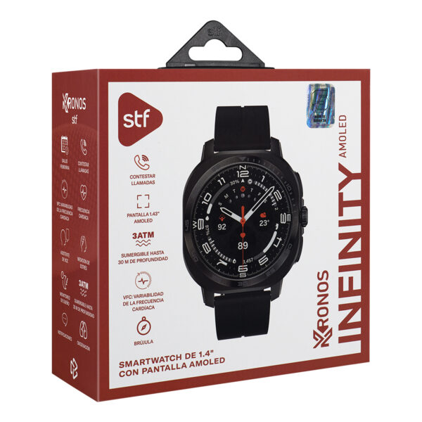 Smartwatch Kronos Infinity Pantalla AMOLED 1.43"