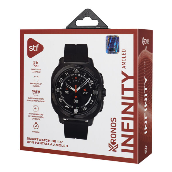 Smartwatch Kronos Infinity Pantalla AMOLED 1.43"