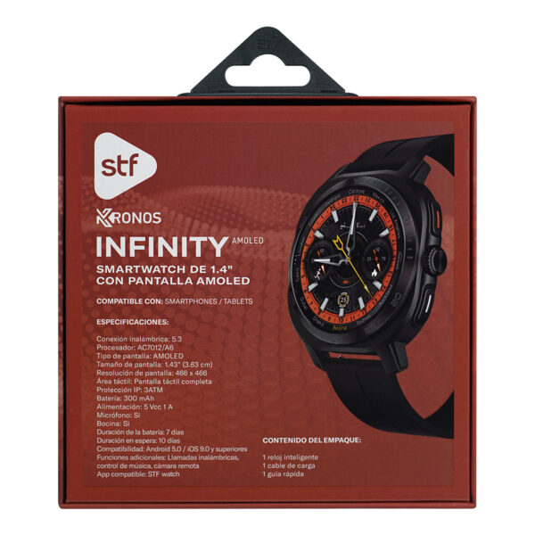 Smartwatch Kronos Infinity Pantalla AMOLED 1.43"