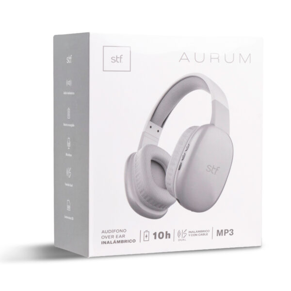 Audífonos On-Ear Inalámbricos Aurum Plata