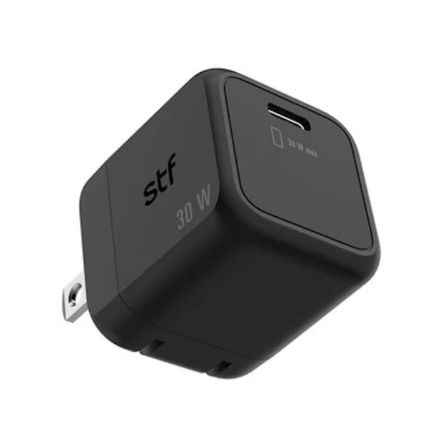 Cargador de Pared GaN STF 30W con Cable 2 en 1