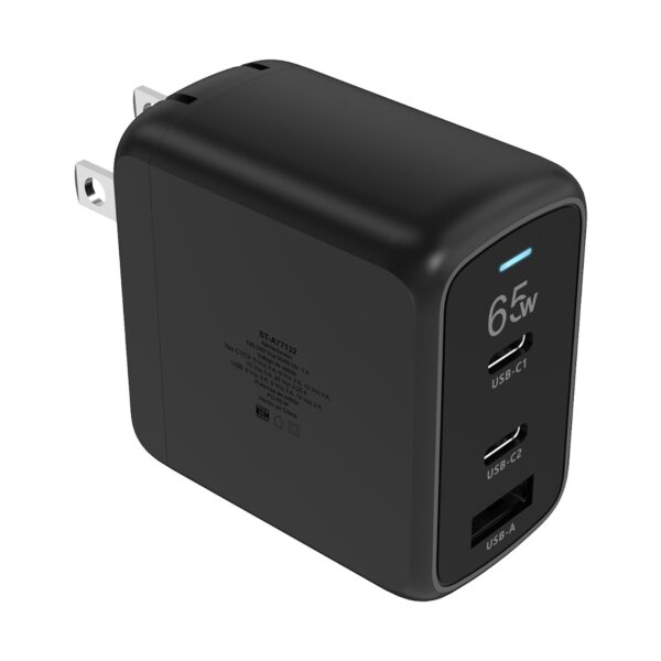 Cargador de Pared GaN STF 65W con Conectores Internacionales