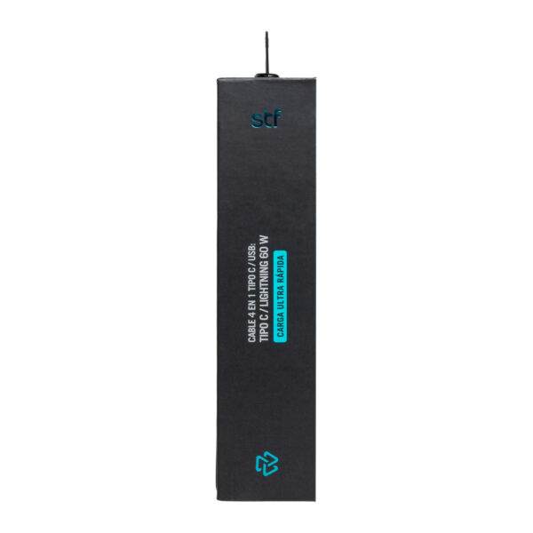 Cable 4 en 2 Tipo C y USB a Tipo C y Lightning STF