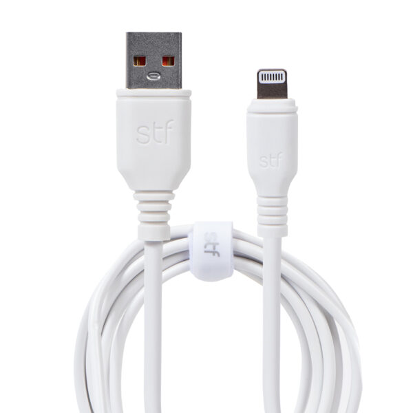 Cable USB a Lightning Carga Ultra Rápida STF Blanco