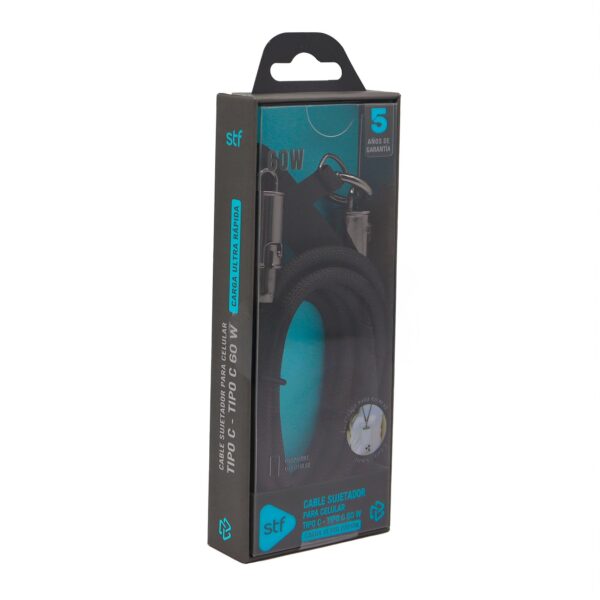 Cable Sujetador para Celular Tipo C 60W 120 cm STF