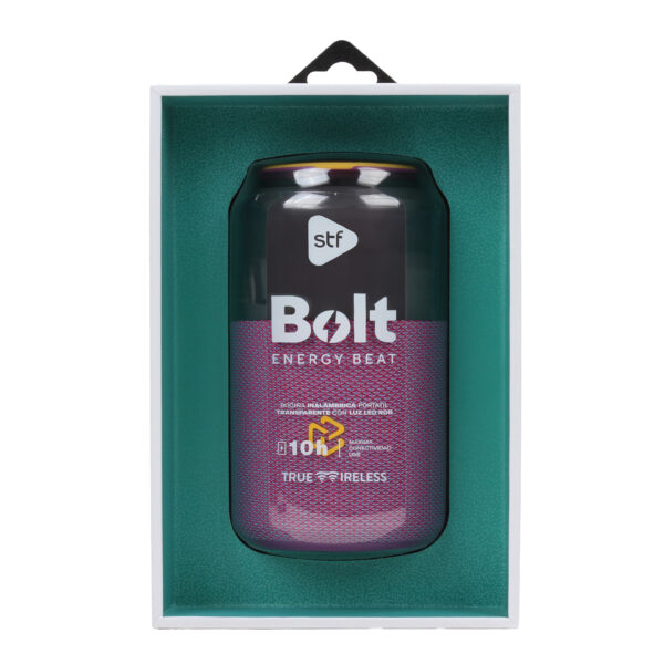 Bocina Inalámbrica Portátil Bolt STF con Luz LED RGB Lila