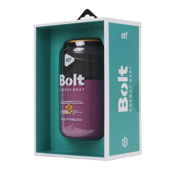 Bocina Inalámbrica Portátil Bolt STF con Luz LED RGB Lila