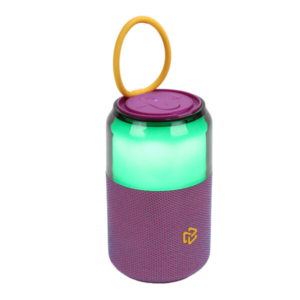 Bocina Inalámbrica Portátil Bolt STF con Luz LED RGB Lila