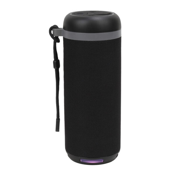 Bocina Inalámbrica Portátil Rise STF con Luz LED RGB Negra