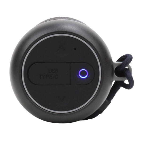 Bocina Inalámbrica Portátil Rise STF con Luz LED RGB Negra
