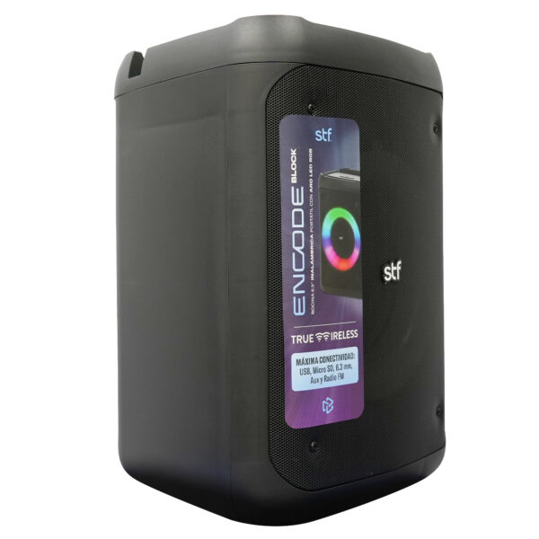 Bocina Inalámbrica Encode Block 6.5" STF con Aro LED RGB