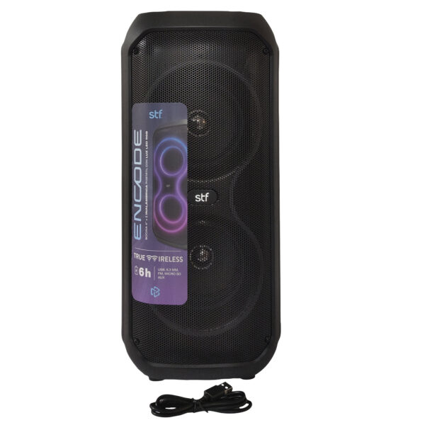 Bocina Inalámbrica Encode 4" x2 STF con Luz LED RGB