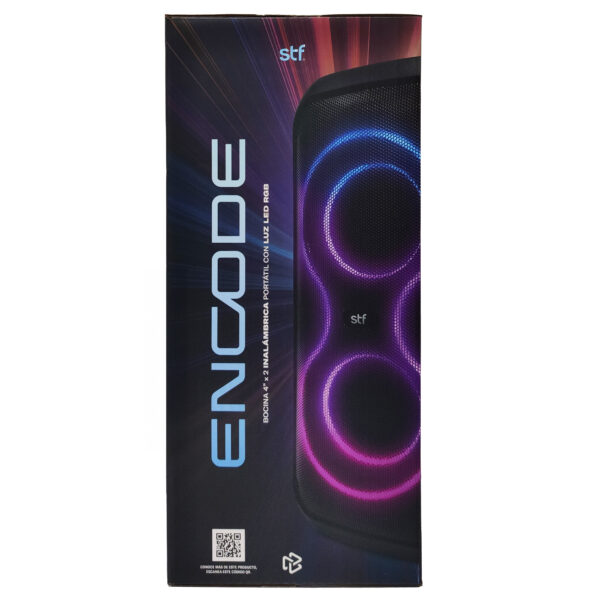 Bocina Inalámbrica Encode 4" x2 STF con Luz LED RGB