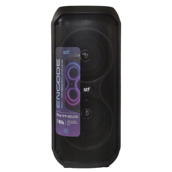 Bocina Inalámbrica Encode 4" x2 STF con Luz LED RGB