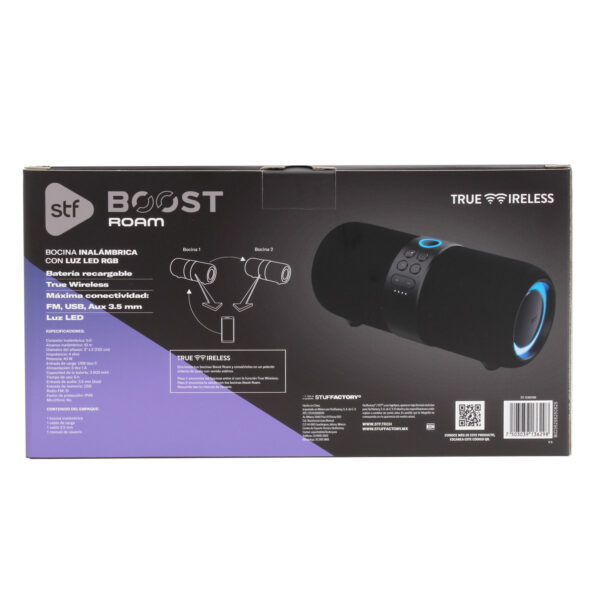 Bocina Inalámbrica Lumo Roam 3" x2 STF con Luz LED RGB