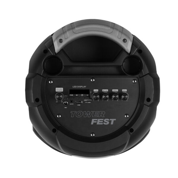 Bafle Inalámbrico Tower Fest 8" x2 STF con Luz LED RGB